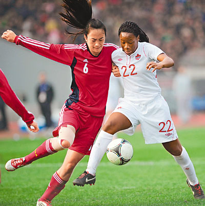 加拿大女足惜败美国,小组第二出线 加拿大女足惜败美国,小组第二出线