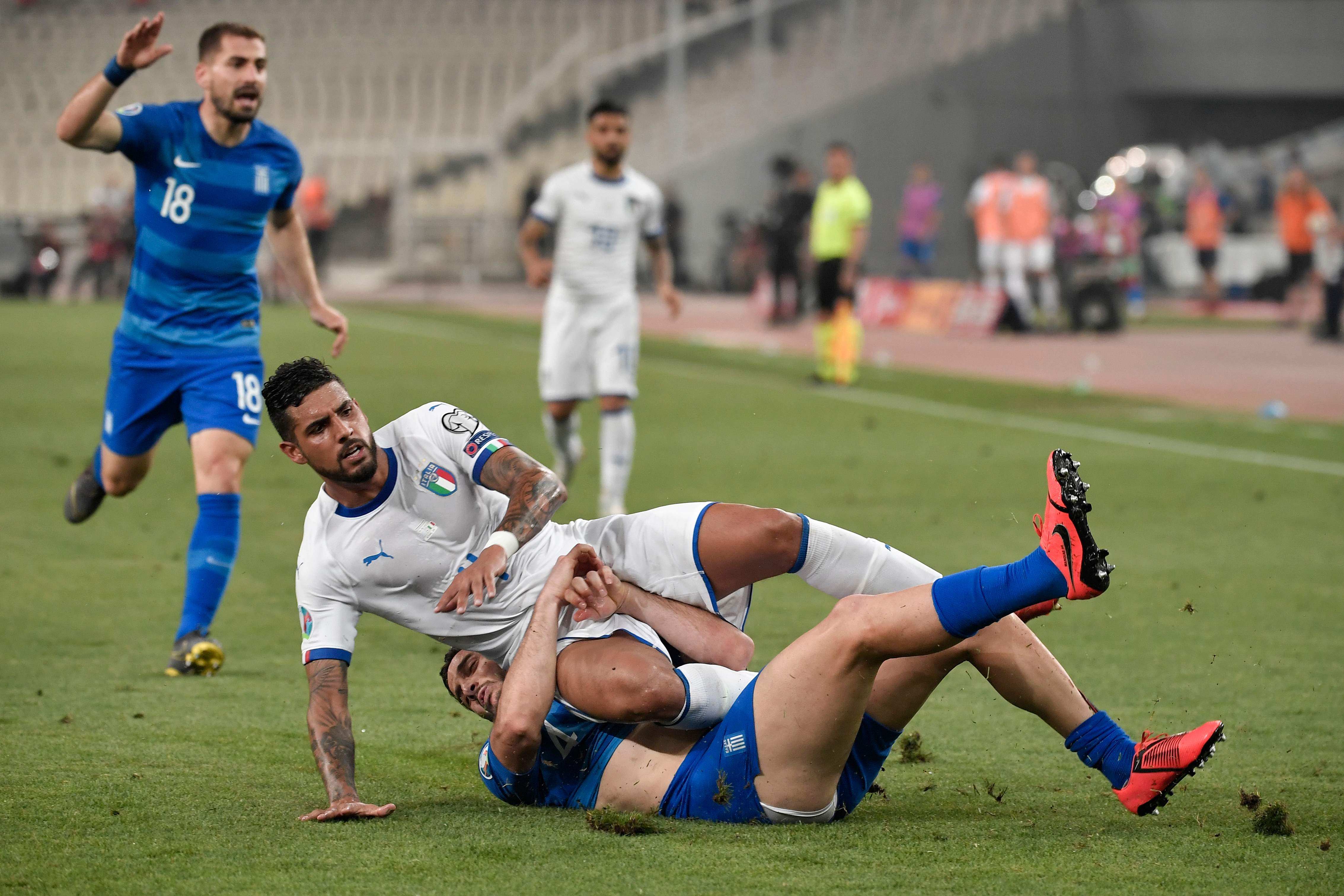 意大利足球赛场上的激烈竞争